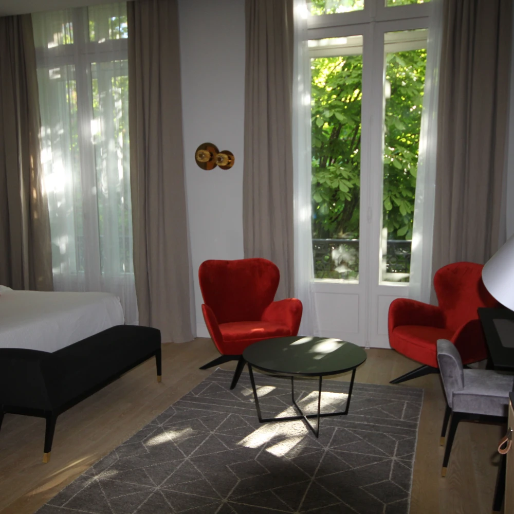chambre d'hotel de luxe, hôtel Villa Foch 5 étoiles à Bordeaux